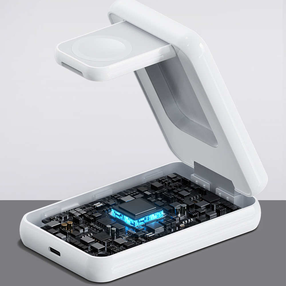 Apollo Pearl - 3 in 1 Ultra Premium MagSafe fast charger station