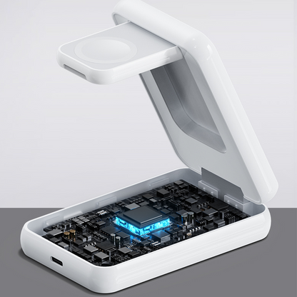 Apollo Pearl - 3 in 1 Ultra Premium MagSafe fast charger station